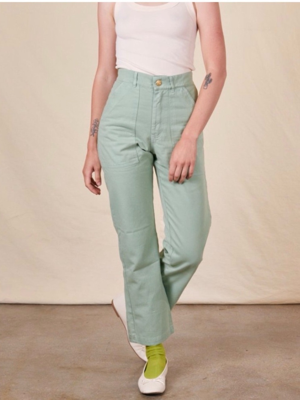 Big Bud Press Work Pants Sage Green Size Medium